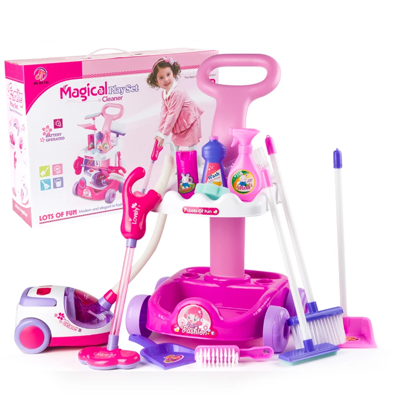Vacuum Cleaner Toy for Kids Housekeeping Cleaning Trolley Play Set Mini Clean Up Cart for Kids with Aspirateur Jouet Christmas
Vacuum Cleaner Toy for Kids Housekeeping Cleaning Trolley Play Set Mini Clean Up Cart for Kids with Aspirateur Jouet Christmas