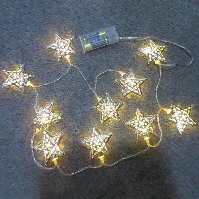1.2M 10 LEDs Star LED String Light Battery Powered Fairy Lights Christmas Holiday Wedding Decoration Party Lighting Fairy Lights
1.2M 10 LEDs Star LED String Light Battery Powered Fairy Lights Christmas Holiday Wedding Decoration Party Lighting Fairy Lights
