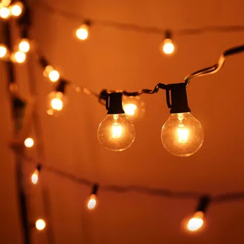 25Ft G40 String Lights 25 Vintage Globe bulb garland Night lamp Waterproof Outdoor Patio light Party Christmas Decoration
25Ft G40 String Lights 25 Vintage Globe bulb garland Night lamp Waterproof Outdoor Patio light Party Christmas Decoration