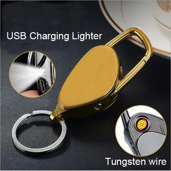 2018 NEW Creative USB rechargable electric lighter portable key buckle Tungsten wire lighter with flashlight
2018 NEW Creative USB rechargable electric lighter portable key buckle Tungsten wire lighter with flashlight