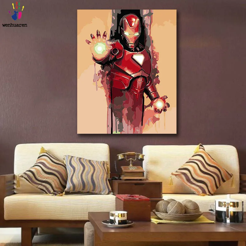 Diy colors by numbers picture painting by numbers with kits Spider-Man Iron Man heroism Handmade Filling and coloring Amusing
Diy colors by numbers picture painting by numbers with kits Spider-Man Iron Man heroism Handmade Filling and coloring Amusing