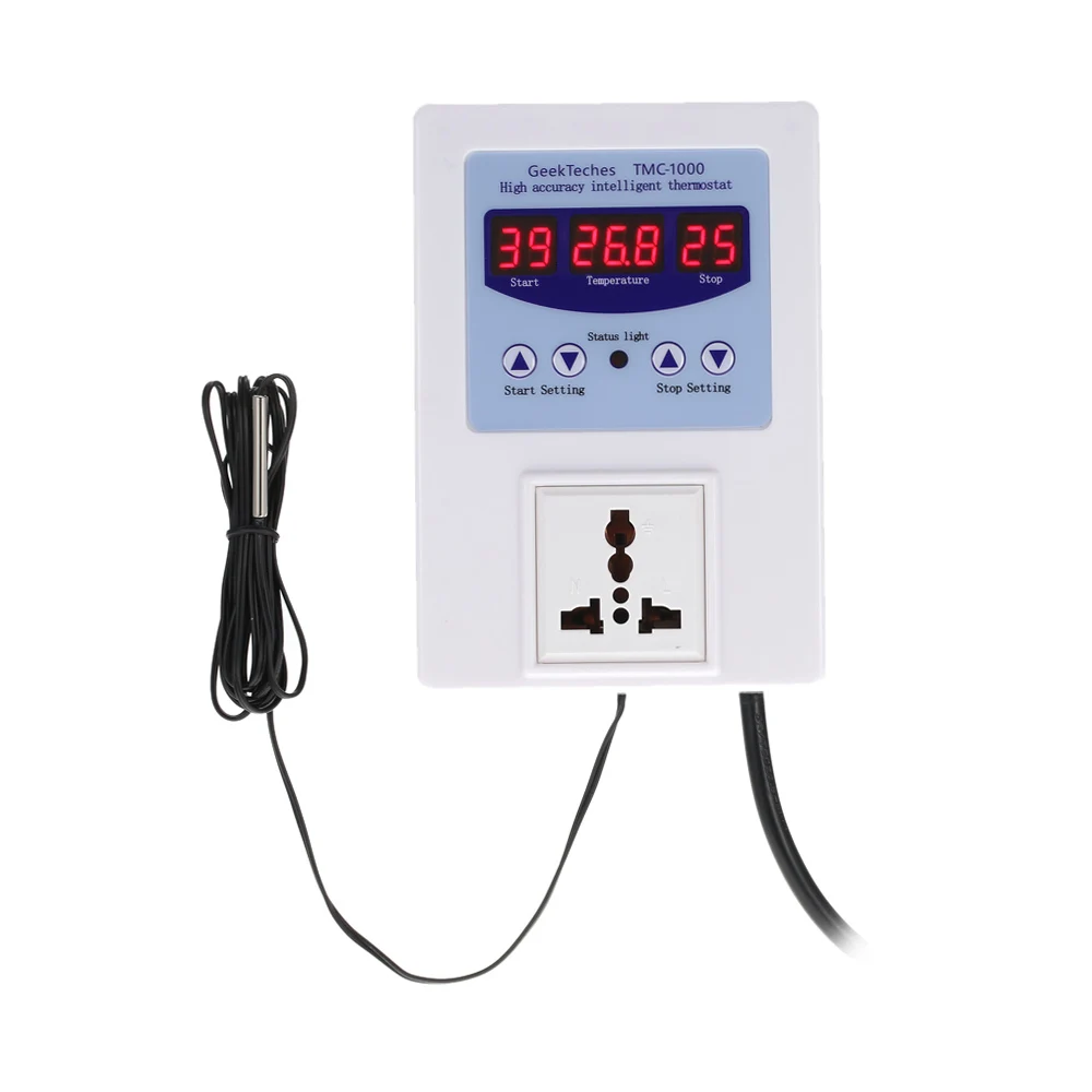 AC110-240V LED Digital Intelligent Temperature Controller Outlet with Sensor Thermostat Heating Cooling Control Switch Socket
AC110-240V LED Digital Intelligent Temperature Controller Outlet with Sensor Thermostat Heating Cooling Control Switch Socket