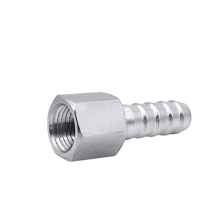 304 Stainless Steel 1/4" BSP Female Thread x 10mm Hose Barb Nipple High Pressure CNC Pipe Fitting Connector For Water Air Oil
304 Stainless Steel 1/4" BSP Female Thread x 10mm Hose Barb Nipple High Pressure CNC Pipe Fitting Connector For Water Air Oil