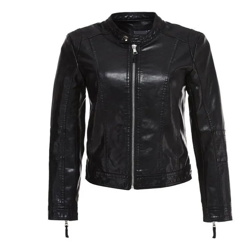 New Fashion Pu Biker Women Autumn Coat Leather Jackets For Women Mandarin Collar Zipper Casual Woman Leather Moto Jacket Veste
New Fashion Pu Biker Women Autumn Coat Leather Jackets For Women Mandarin Collar Zipper Casual Woman Leather Moto Jacket Veste