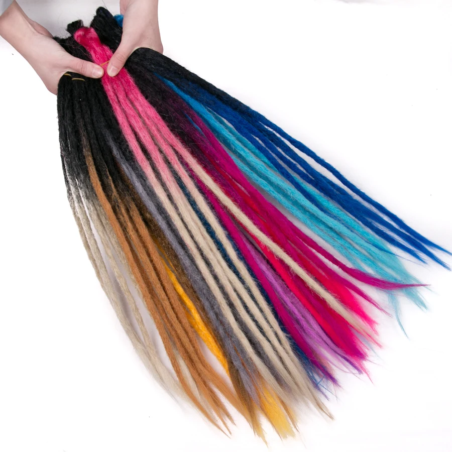 VERVES 5 Strands/lot Handmade Dreadlocks Hair Extensions 24 inch Ombre Crochet Hair Synthetic Crochet Braid Hair For Women
VERVES 5 Strands/lot Handmade Dreadlocks Hair Extensions 24 inch Ombre Crochet Hair Synthetic Crochet Braid Hair For Women