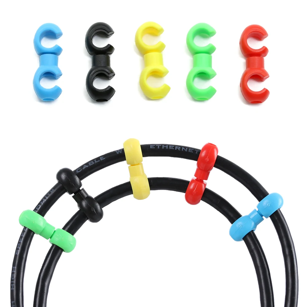 10Pcs Bicycle Cycle MTB S-Clips Buckle Hose Brake Gear Cable Housing Guides Tube Frame Line Guide Bicycle Accessories
10Pcs Bicycle Cycle MTB S-Clips Buckle Hose Brake Gear Cable Housing Guides Tube Frame Line Guide Bicycle Accessories