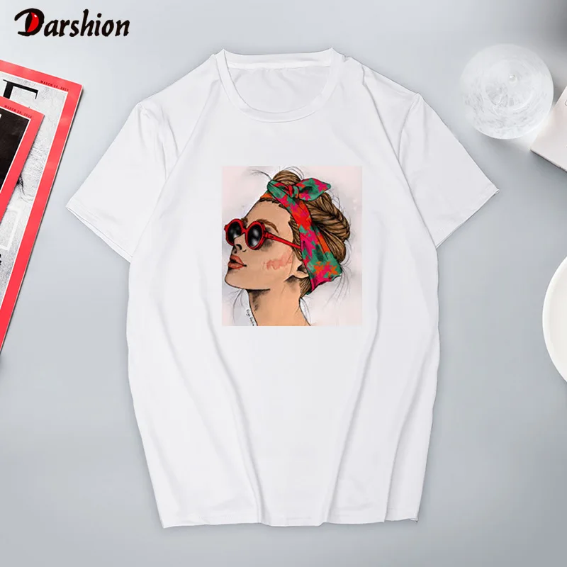 2019 Summer Cool Print Women T shirt Casual Short Sleeve O-neck T-Shirt Fashion White Female Harajuku Tee Shirt Women Tops
2019 Summer Cool Print Women T shirt Casual Short Sleeve O-neck T-Shirt Fashion White Female Harajuku Tee Shirt Women Tops