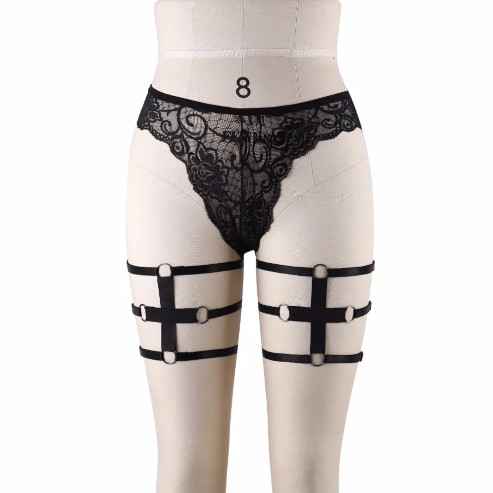 1 Pair Leg Garters Women's Sexy Stocking Suspenders Belt Hrajuku Gothic Bottom Harness Adjustable Sock Garters Fetish Wear P0105
1 Pair Leg Garters Women's Sexy Stocking Suspenders Belt Hrajuku Gothic Bottom Harness Adjustable Sock Garters Fetish Wear P0105