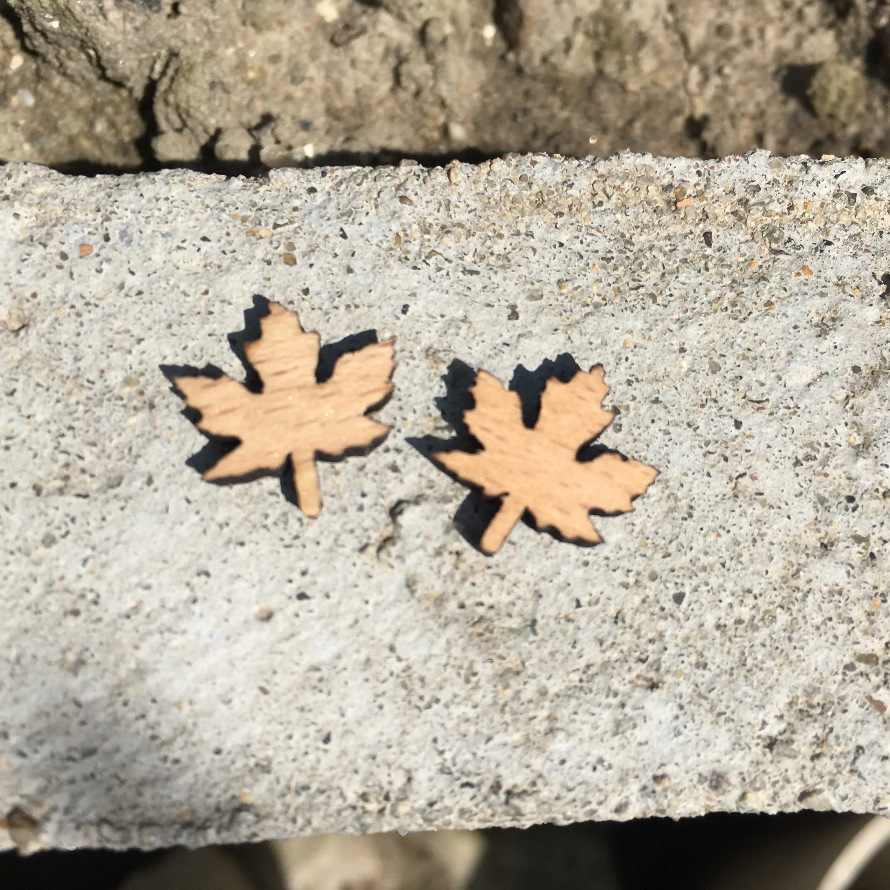 Canadian Natural Style Laser Engraved Leaf Earrings Plant Style Stud Maple Leaves Wooden Earring X 1 Pair
Canadian Natural Style Laser Engraved Leaf Earrings Plant Style Stud Maple Leaves Wooden Earring X 1 Pair