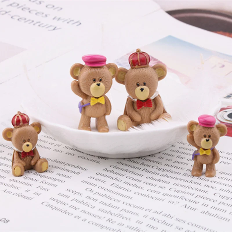 5pcs Kawaii Cartoon Fairy Garden Miniature Bear Flatback Resin Cabochons charms For necklace key chain Jewelry Making
5pcs Kawaii Cartoon Fairy Garden Miniature Bear Flatback Resin Cabochons charms For necklace key chain Jewelry Making
