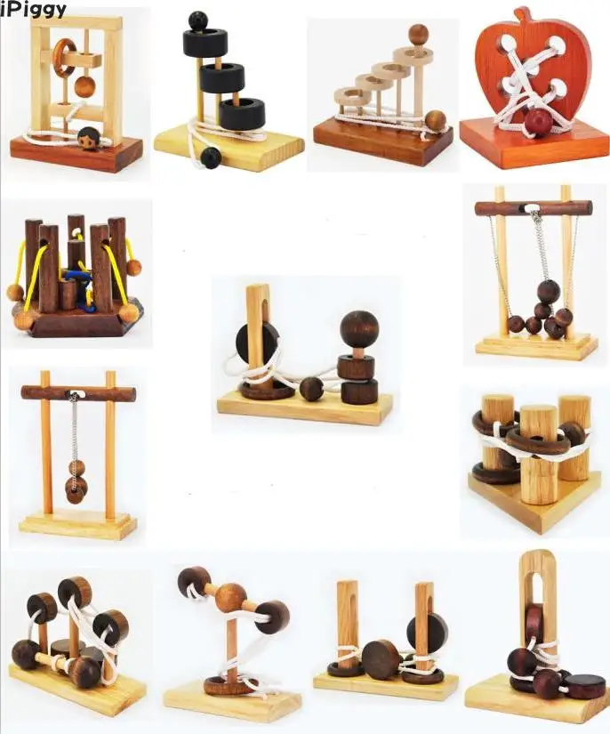 iPiggy Desk Novelty 3D Wooden Rope Loop Puzzle IQ Mind String Brain Teaser Game for Adults Kids
iPiggy Desk Novelty 3D Wooden Rope Loop Puzzle IQ Mind String Brain Teaser Game for Adults Kids