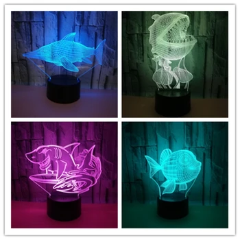 Shark Fish 3D Visual LED Night Light Pearly Shells Gradient Bedside Bedroom Table Lamp Support USB Child's Toys Gifts
Shark Fish 3D Visual LED Night Light Pearly Shells Gradient Bedside Bedroom Table Lamp Support USB Child's Toys Gifts
