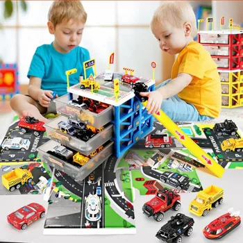Newest Kids Car Toys Mini Parking Lot 6 Pcs Cars Storage Box DIY Road Signs Car Slot Model Toys For Christmas Gift
Newest Kids Car Toys Mini Parking Lot 6 Pcs Cars Storage Box DIY Road Signs Car Slot Model Toys For Christmas Gift
