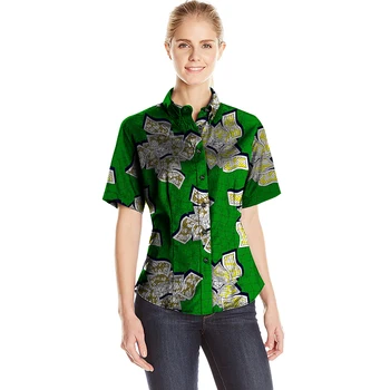 Spring African Style Short Sleeve Women Shirts Dashiki Clothes African Festive Print Shirts African Clothing Customized
Spring African Style Short Sleeve Women Shirts Dashiki Clothes African Festive Print Shirts African Clothing Customized