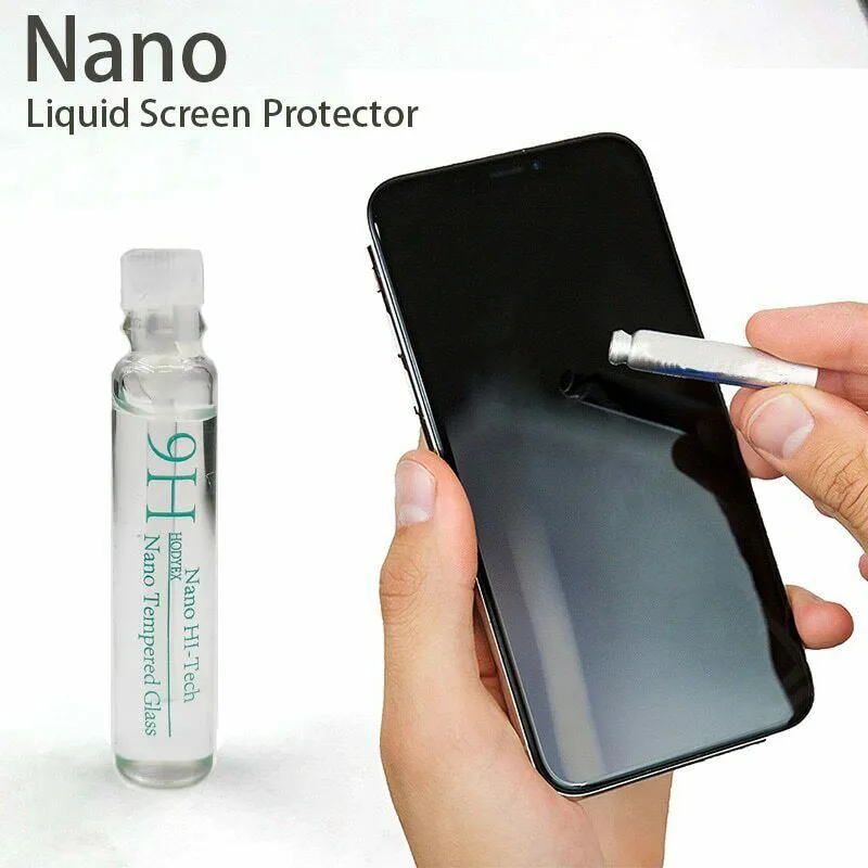 Super Tempered Liquid Nano Screen Protector 3D Invisible Coating 9H Hardness High Definition Waterproof Anti-Scratch Protect | Мобильные