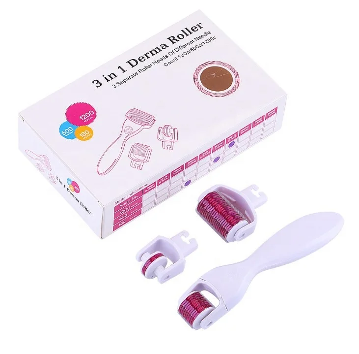 3pcs Professional Titanium DRS Dr roller Derma Roller 3 in1 for face care and hair-loss treatment DRS 0.2mm 0.25mm 0.3mm
3pcs Professional Titanium DRS Dr roller Derma Roller 3 in1 for face care and hair-loss treatment DRS 0.2mm 0.25mm 0.3mm
