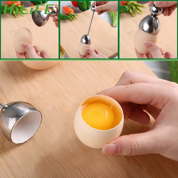 HILIFE Egg Tools Kitchen Gadgets Raw Egg Cracker Separator Stainless Steel Egg Knocker Opener Boiled Egg Topper Shell Top Cutter
HILIFE Egg Tools Kitchen Gadgets Raw Egg Cracker Separator Stainless Steel Egg Knocker Opener Boiled Egg Topper Shell Top Cutter