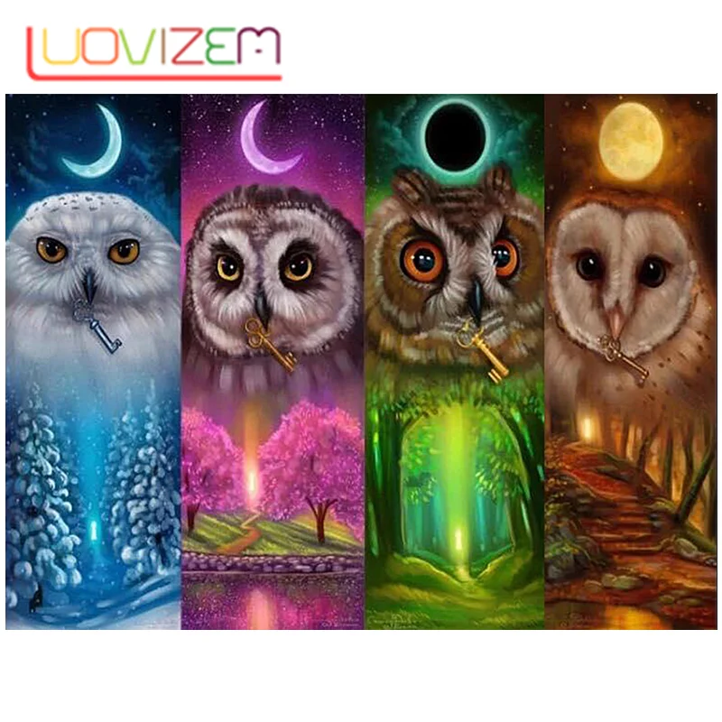 LUOVIZEM 5D DIY Diamond Painting "Four Seasons Owl"Diamond Embroidery Cross Stitch Full Circular Rhinestone Mosaic Decor Gift
LUOVIZEM 5D DIY Diamond Painting "Four Seasons Owl"Diamond Embroidery Cross Stitch Full Circular Rhinestone Mosaic Decor Gift