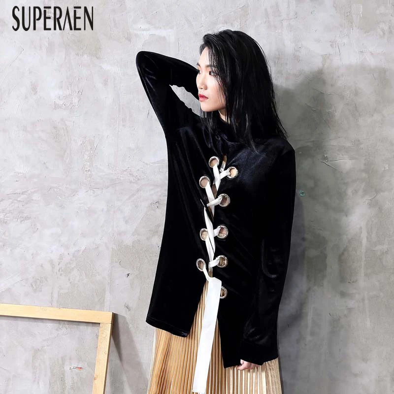 SuperAen Perspective T Shirt Women Ribbon Wild Casual Fashion Ladies T Shirts Long Sleeve Autumn and Spring New 2019 Tops Female
SuperAen Perspective T Shirt Women Ribbon Wild Casual Fashion Ladies T Shirts Long Sleeve Autumn and Spring New 2019 Tops Female