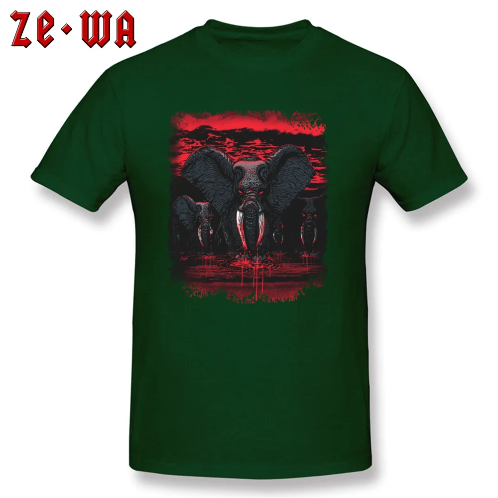 Leisure Blood Ivory Elephants Revenge T-Shirt Fashionable Summer Short Sleeve O-Neck Tops Tees Cotton Men Normal Tshirts Blood Ivory Elephants Revenge dark