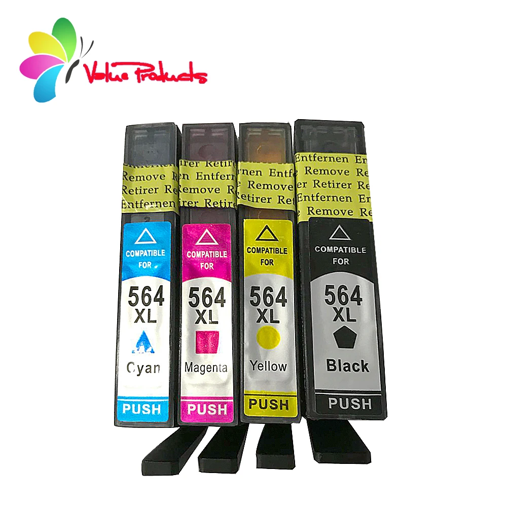 Value products HP 564XL 564 XL 4 pack set Ink Cartridges Compatible with HP Photosmart 5510 5511 5512 5514 5515 5520 6510 6512
Value products HP 564XL 564 XL 4 pack set Ink Cartridges Compatible with HP Photosmart 5510 5511 5512 5514 5515 5520 6510 6512