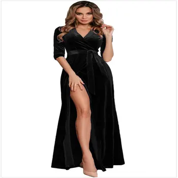 European and American women fashion sexy beautiful v-neck dress maxi dresses for women dresses woman party night Lanon
European and American women fashion sexy beautiful v-neck dress maxi dresses for women dresses woman party night Lanon