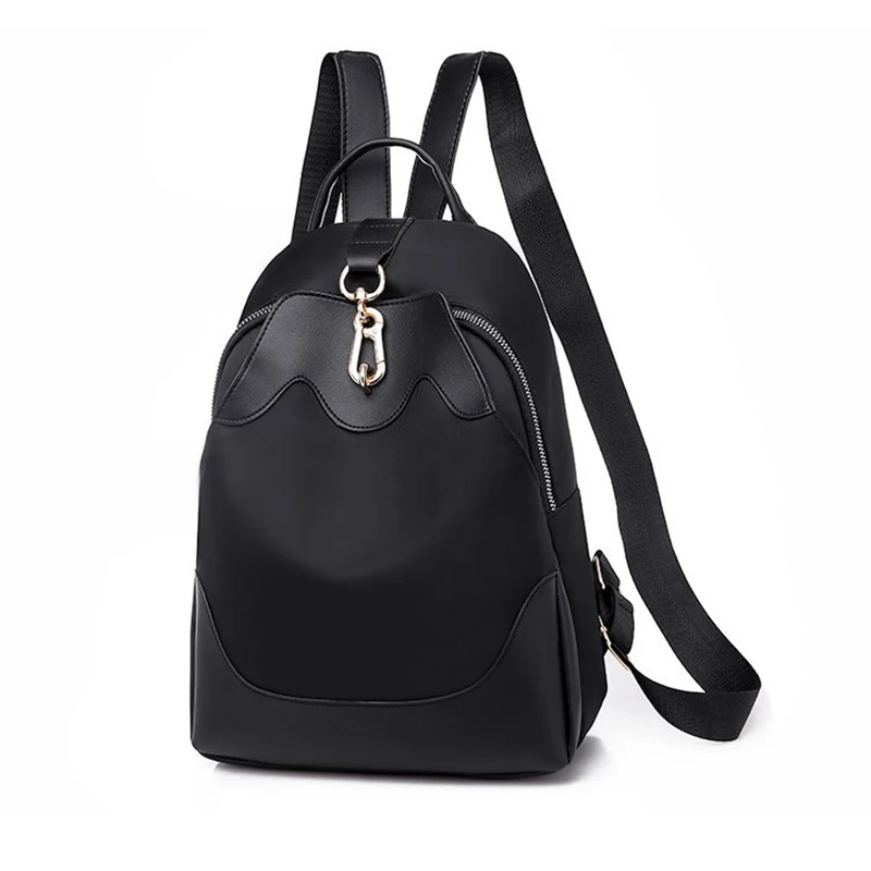 Fashion Knapsack Women Golden Anti-thef Button Zipper Travel Backpack Female Oxford Travelbags Solid Girls Backpack Masion Fabre
Fashion Knapsack Women Golden Anti-thef Button Zipper Travel Backpack Female Oxford Travelbags Solid Girls Backpack Masion Fabre