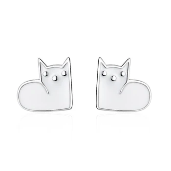 XIYANIKE 925 sterling silver Cute Cat Earrings Temperament Korean Personality Black Enamel Stud Earring For Women Bijoux VES6091
XIYANIKE 925 sterling silver Cute Cat Earrings Temperament Korean Personality Black Enamel Stud Earring For Women Bijoux VES6091