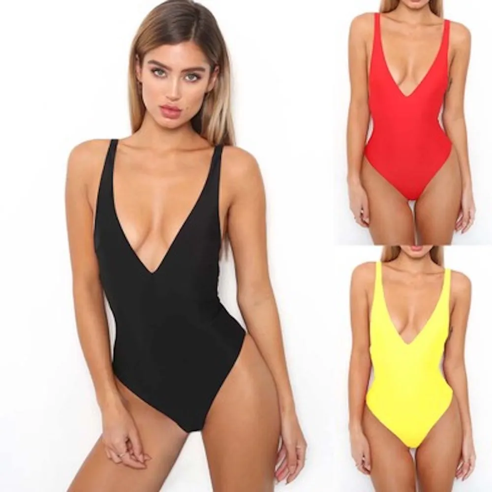 2019 extreme thong backless solid high waist deepV bikini sexy pushup one piece bathing suit swimwear women
2019 extreme thong backless solid high waist deepV bikini sexy pushup one piece bathing suit swimwear women