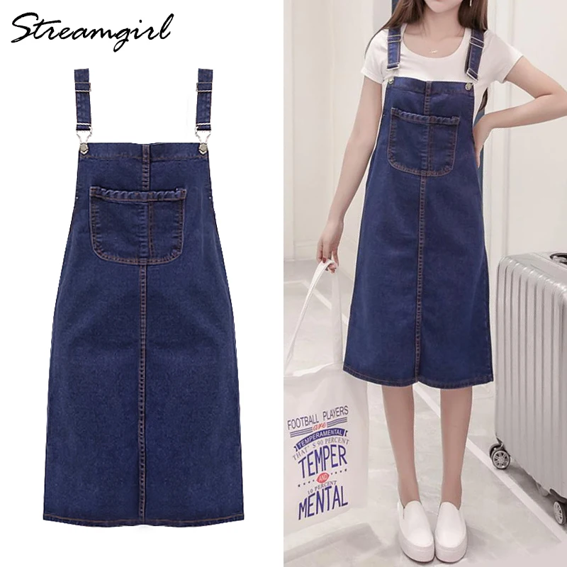 Streamgirl Jeans Skirt Plus Size Skirts For Women Summer High Waist Midi Denim Skirt Straps Skirts With Pockets Female 2019 Blue
Streamgirl Jeans Skirt Plus Size Skirts For Women Summer High Waist Midi Denim Skirt Straps Skirts With Pockets Female 2019 Blue