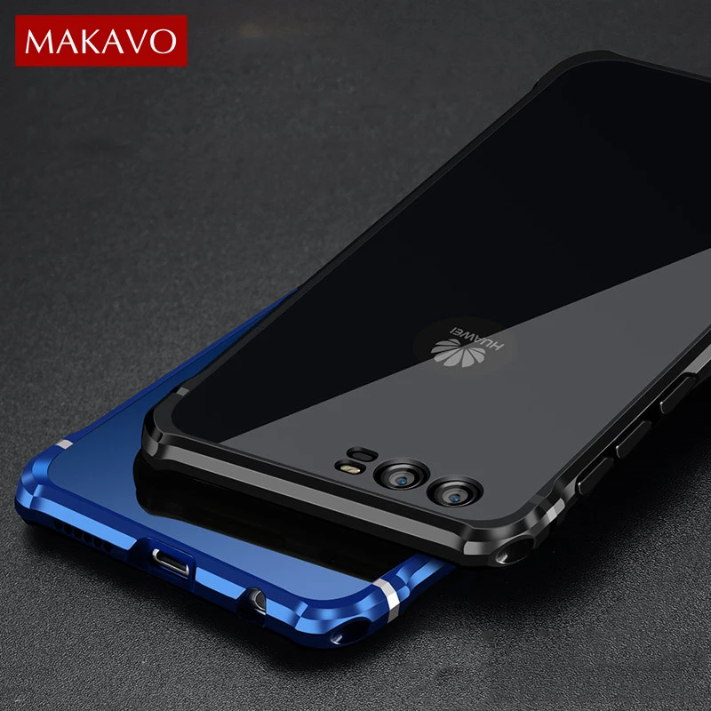 Luxury for Huawei P10 Case 2 in 1 Slim Metal Frame + Acrylic Back Cover Plus Anti-knock Anti-scratch Hard Housing |