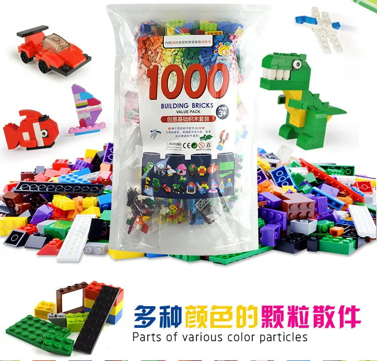 Compatible With Lego 1000pcs Bulk Building Blocs for Child DIY Creative Intelligence Educational City Model Bricks Toys
Compatible With Lego 1000pcs Bulk Building Blocs for Child DIY Creative Intelligence Educational City Model Bricks Toys