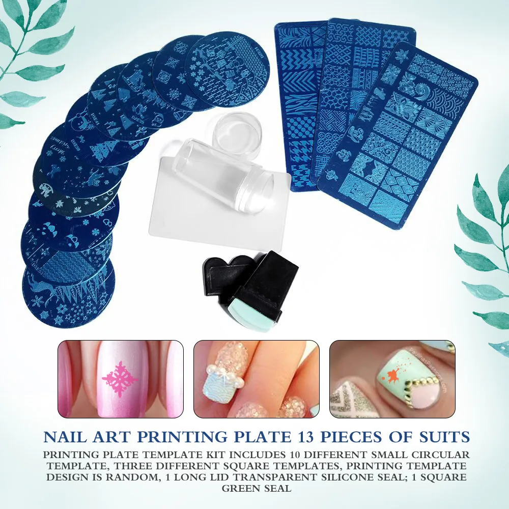 Templates 13 Pcs Nail Stamping Printing Plate Image Stamps Plate Nail Art Decor Manicure Nail Art Decoration Tools Fashion Apr26
Templates 13 Pcs Nail Stamping Printing Plate Image Stamps Plate Nail Art Decor Manicure Nail Art Decoration Tools Fashion Apr26