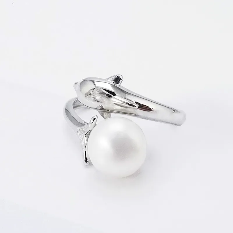 New Arrivals Cute Women 925 Sterling Silver Freshwater Pearls Womens Rings Jewelry Fashion Dolphin Simple Silver Ring
New Arrivals Cute Women 925 Sterling Silver Freshwater Pearls Womens Rings Jewelry Fashion Dolphin Simple Silver Ring