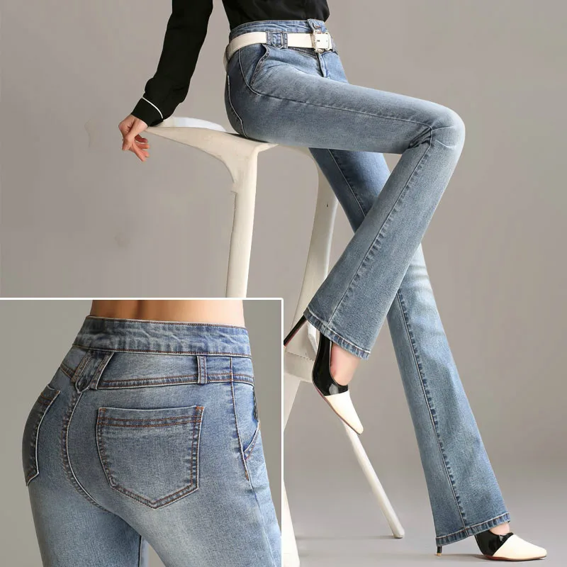 Spring and summer spring new high waist denim long pants female retro mini pocket pants was thin Slim straight micro flared pant
Spring and summer spring new high waist denim long pants female retro mini pocket pants was thin Slim straight micro flared pant