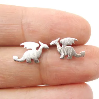 Jisensp 10pairs Small Dragon Silhouette with Wings Animal Shaped Stud Earrings Wholesale Handmade Jewelry Cute Ear Studs E077
Jisensp 10pairs Small Dragon Silhouette with Wings Animal Shaped Stud Earrings Wholesale Handmade Jewelry Cute Ear Studs E077