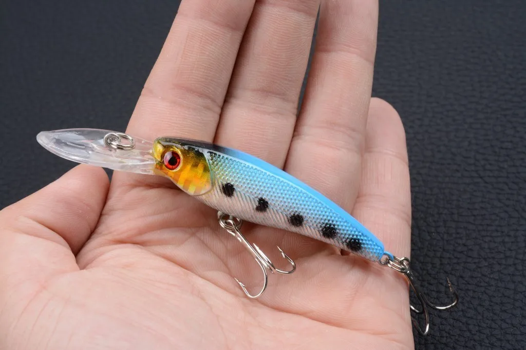 1Pcs 3D Eyes Sea Fishing Minnow Lure 9cm/8.3g Wobblers Artificial Hard Swim Baits Swimbait Tackle With 6# Hooks For Pike Fishing
1Pcs 3D Eyes Sea Fishing Minnow Lure 9cm/8.3g Wobblers Artificial Hard Swim Baits Swimbait Tackle With 6# Hooks For Pike Fishing