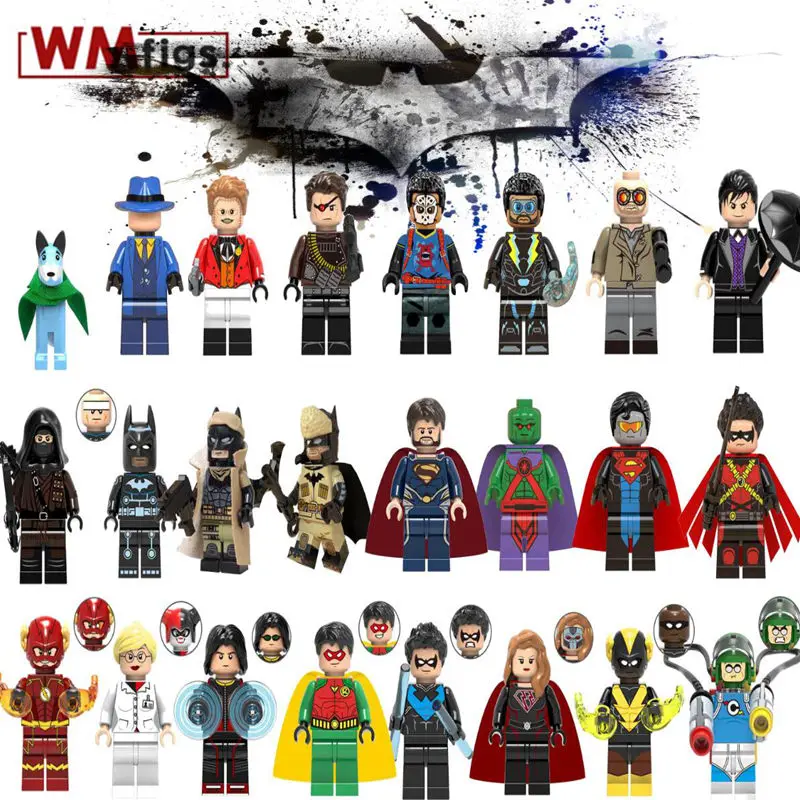 Single DC Super Hero Red Son Batman red Robin Wild Dog Joker Harley Quinn Flash Building Blocks Gifts Girls Toys for Children
Single DC Super Hero Red Son Batman red Robin Wild Dog Joker Harley Quinn Flash Building Blocks Gifts Girls Toys for Children