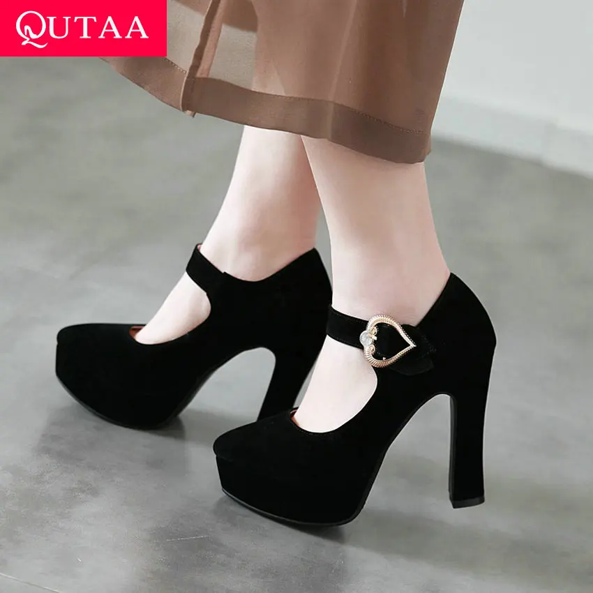 QUTAA 2020 Women Pumps Fashion Women Shoes Platform Square High Heel Pointed Toe All Match Spring Ladies Pumps Size 34-43
QUTAA 2020 Women Pumps Fashion Women Shoes Platform Square High Heel Pointed Toe All Match Spring Ladies Pumps Size 34-43