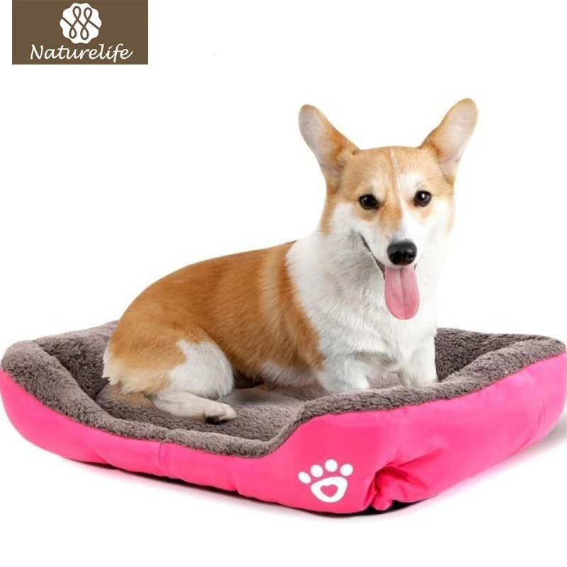 Image Free Shipping Pet Dog Bed Warming Dog House Soft Material Dog Cat Kennel Warm for Dog Cat Pet Products 4 Colors