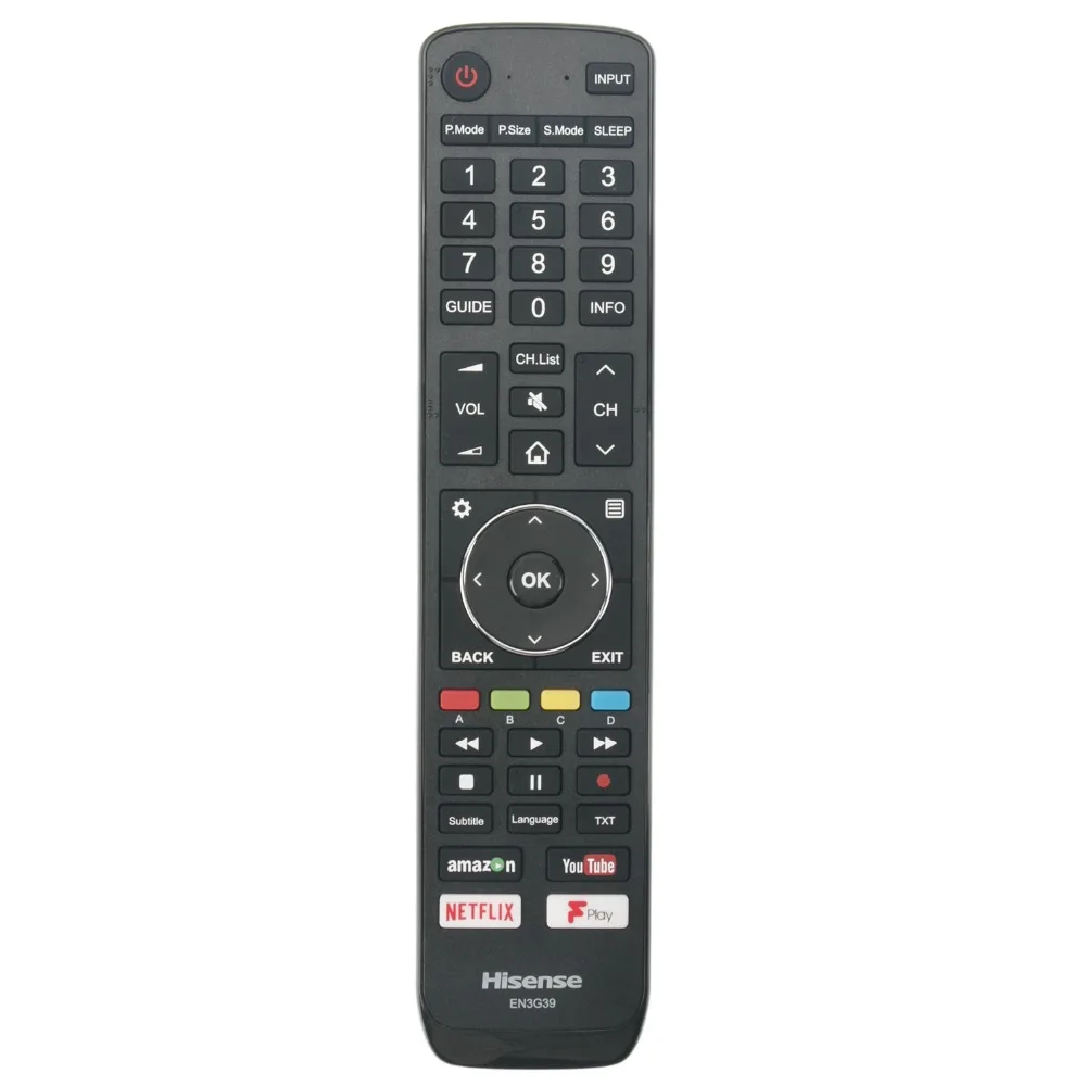 HISENSE new Remote Control EN-3G39 EN3G39 for HISENSE 4k ULED TV H55N5700UK N6800 50N 55N7 65N7 65N8 75N7 75N9
HISENSE new Remote Control EN-3G39 EN3G39 for HISENSE 4k ULED TV H55N5700UK N6800 50N 55N7 65N7 65N8 75N7 75N9