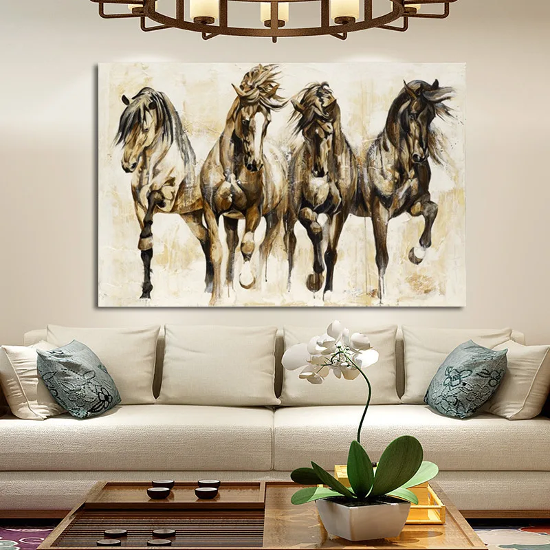 Retro Nostalgia Brown Horse Dance Wall Art Poster Living Room Animal Oil Painting On Canvas Wall Pictures For Home Decor Cuadros
Retro Nostalgia Brown Horse Dance Wall Art Poster Living Room Animal Oil Painting On Canvas Wall Pictures For Home Decor Cuadros
