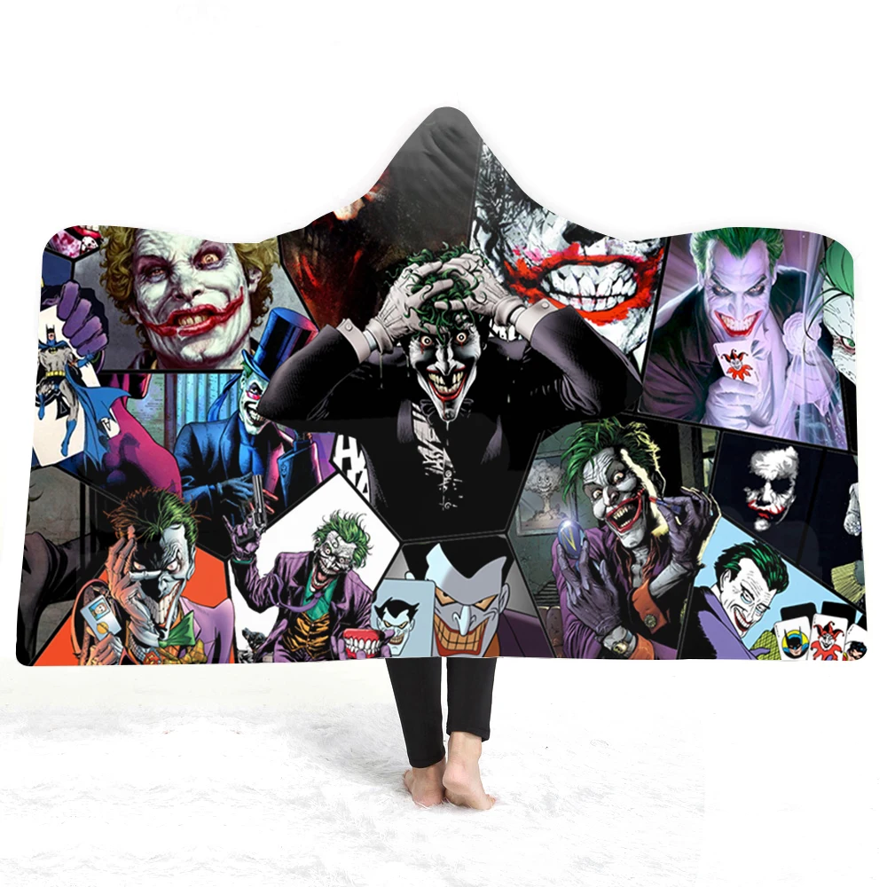 Terror Clown Collection Hooded Throw Blanket Joker Super Hero Sherpa Fleece Warm Soft Blanket 1 Piece for Reading TV Sofa Travel
Terror Clown Collection Hooded Throw Blanket Joker Super Hero Sherpa Fleece Warm Soft Blanket 1 Piece for Reading TV Sofa Travel