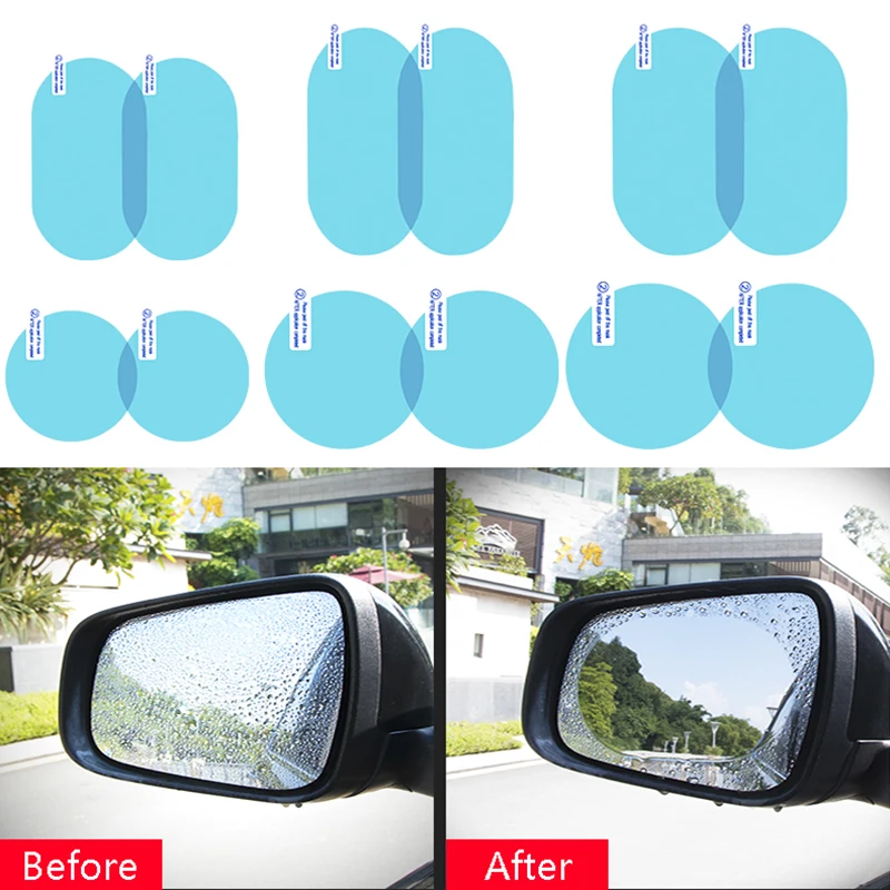 2PCS/Set Anti Fog Car Mirror Window Clear Film Car Rearview Mirror Protective Film Waterproof Rainproof Car Sticker Accessories
2PCS/Set Anti Fog Car Mirror Window Clear Film Car Rearview Mirror Protective Film Waterproof Rainproof Car Sticker Accessories
