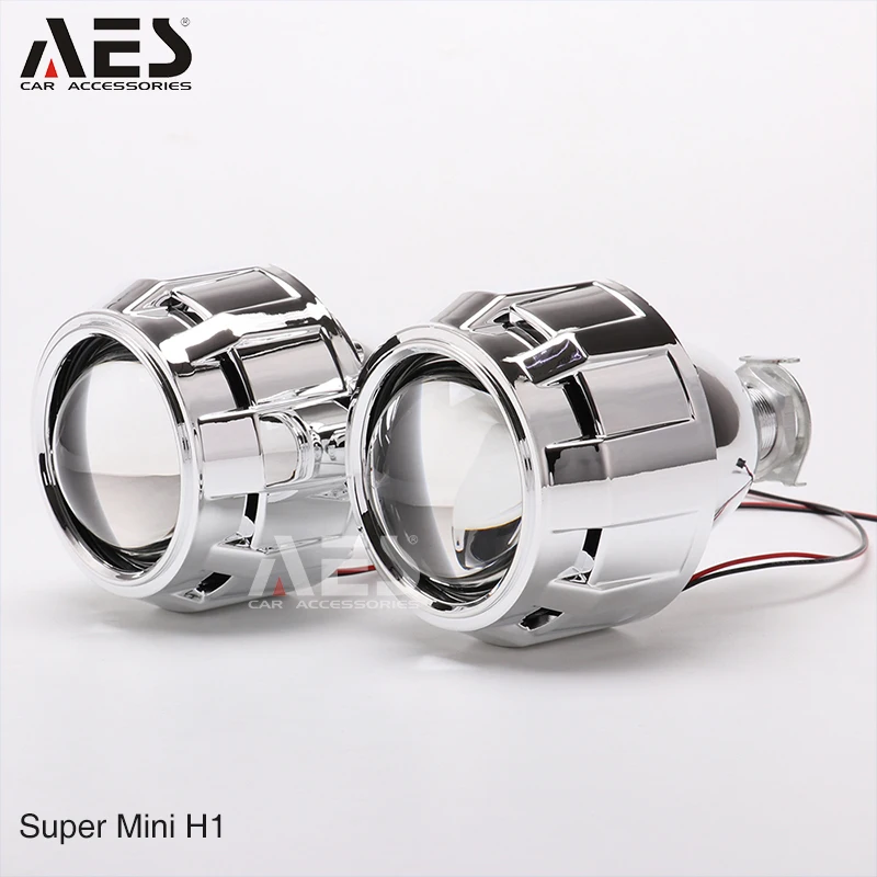 AES 2.5inch Upgraded Super Mini H1 HID Bi-xenon Projector High Low Beam Top Clear lens With Mini Gatling Gun Chrome Shrouds
AES 2.5inch Upgraded Super Mini H1 HID Bi-xenon Projector High Low Beam Top Clear lens With Mini Gatling Gun Chrome Shrouds