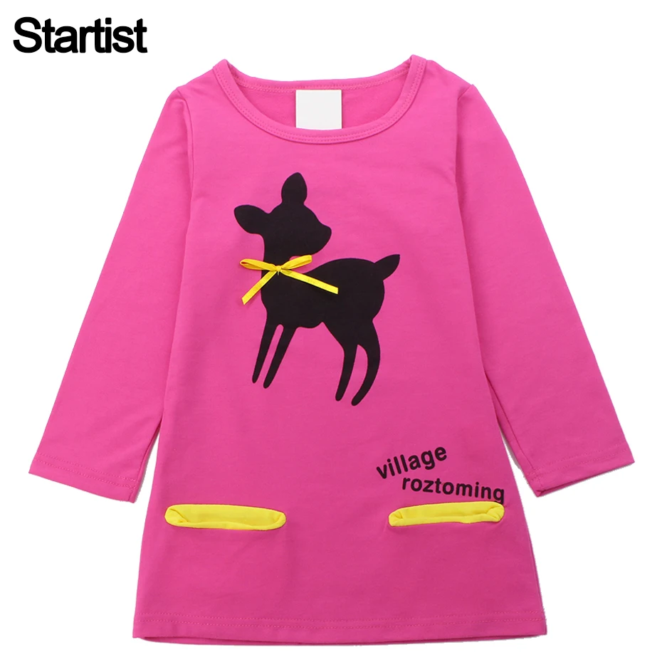 Autumn Girls Dress T shirt Party Dress For Girls Tee Cartoon Deer Printed Spring Kids Dress Teenage Children Clothes 6 8 10 12Y
Autumn Girls Dress T shirt Party Dress For Girls Tee Cartoon Deer Printed Spring Kids Dress Teenage Children Clothes 6 8 10 12Y