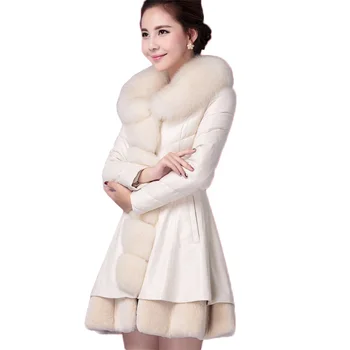 Fur coat female 2019 fashion winter jacket women PU leather coat Imitation fox fur collar women down jacket warm fur leather coa
Fur coat female 2019 fashion winter jacket women PU leather coat Imitation fox fur collar women down jacket warm fur leather coa