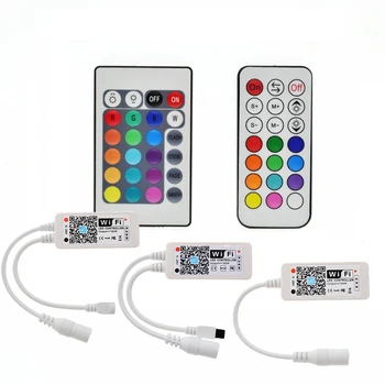 Wifi RGB / RGBW LED Controller Mini DC12V With RF 21Key / IR 24Key Remote Control For RGB / RGBW / RGBWW LED Strip Lights
Wifi RGB / RGBW LED Controller Mini DC12V With RF 21Key / IR 24Key Remote Control For RGB / RGBW / RGBWW LED Strip Lights