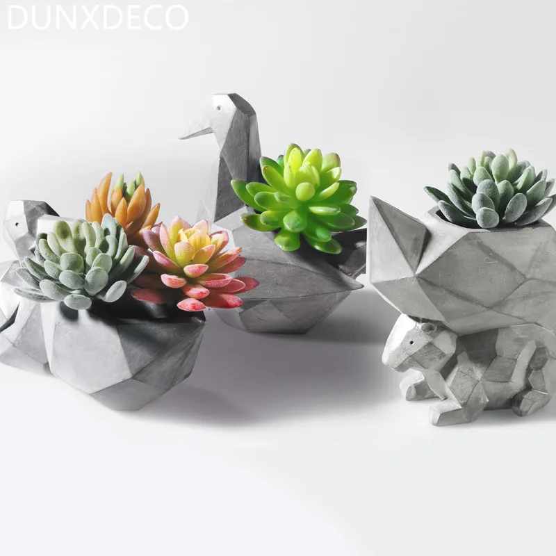 DUNXDECO 1PC Modern Grey Geometric Space Art Pelican Squirrel Resin Multifunction Succulent Flower Pots Garden Decor Display
DUNXDECO 1PC Modern Grey Geometric Space Art Pelican Squirrel Resin Multifunction Succulent Flower Pots Garden Decor Display