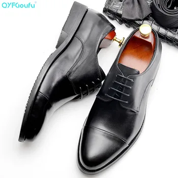 QYFCIOUFU 2019 Luxury Men's Dress Shoes Fashion Lace-up Business Casual Genuine Leather Shoes Men Formal Wedding Flat Shoes
QYFCIOUFU 2019 Luxury Men's Dress Shoes Fashion Lace-up Business Casual Genuine Leather Shoes Men Formal Wedding Flat Shoes